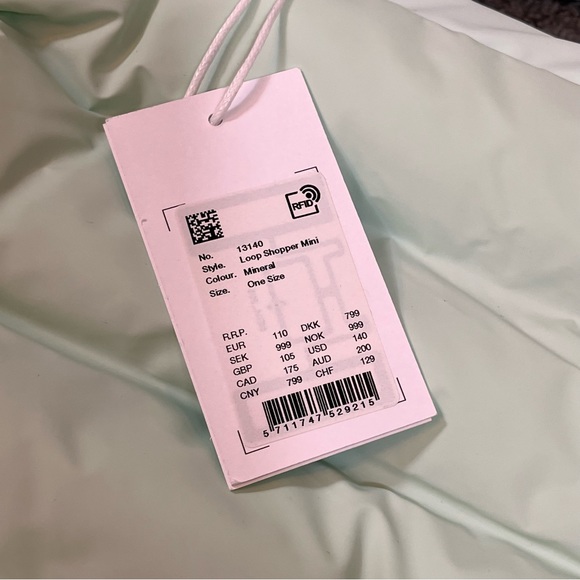 RAINS Loop Shopper Mini Puffer Bag - Mineral - Picture 6 of 8